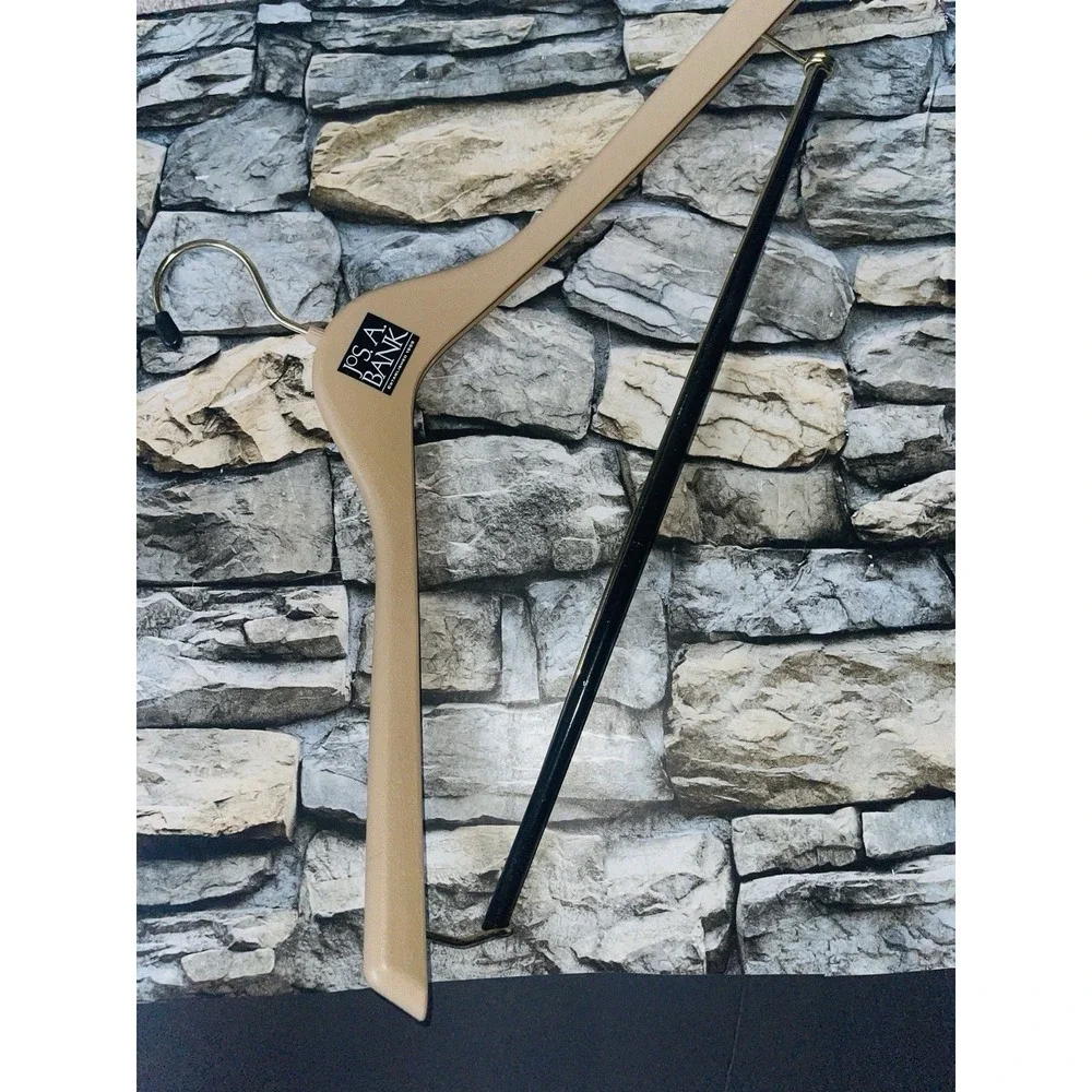Lot of 3 Brooks Brothers Hangers 2 Wooden 1 Plastic Pants Suit